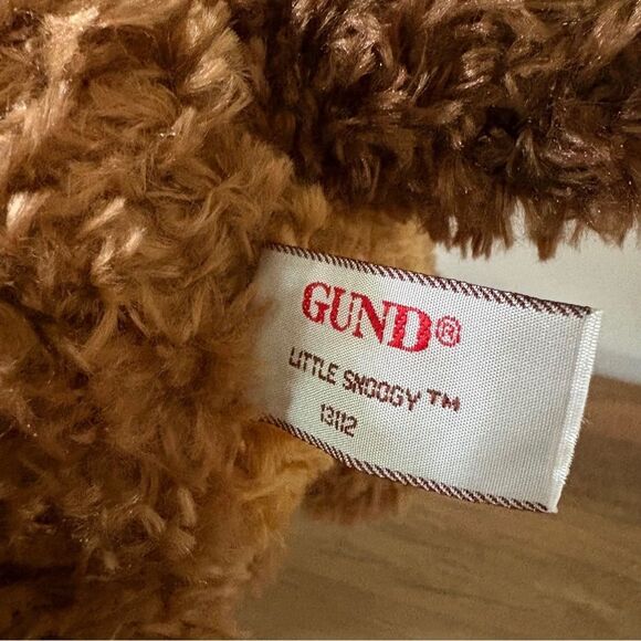 Gund Snoogy Furry Brown Dog Stuffed Animal Plush Toy w/ Floppy Ears 10" Good Use - Picture 10 of 11